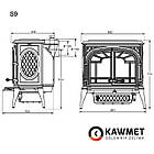 Чавунна піч KAWMET Premium S9 (11,3 kW), фото 5