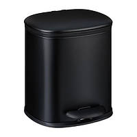 Відро для сміття для ванної кімнати 5 літрів з 2 внутрішніми контейнерами Чорний.