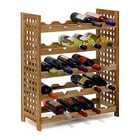 Стелаж для вина горіховий на 25 пляшок