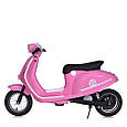 Дитячий швидкісний електромотоцикл Vespa Sport 24V рожевий, фото 4