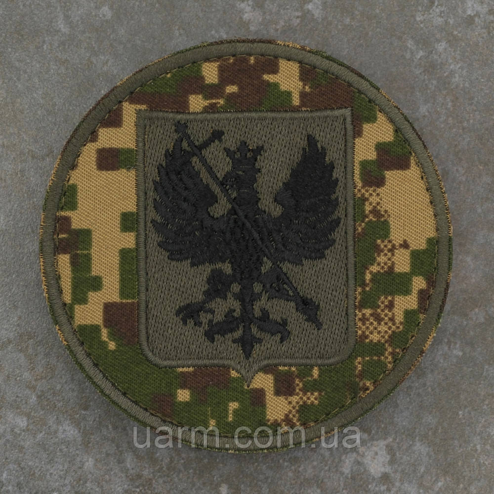 Шеврон НГУ Чернігів Національна гвардія України хижак-піксель G0822, фото 1