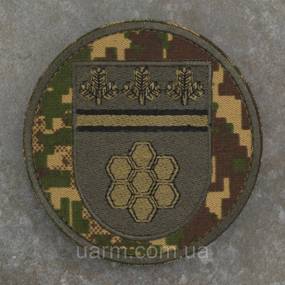 Шеврон вч 3043 НГУ хижак-піксель G0822