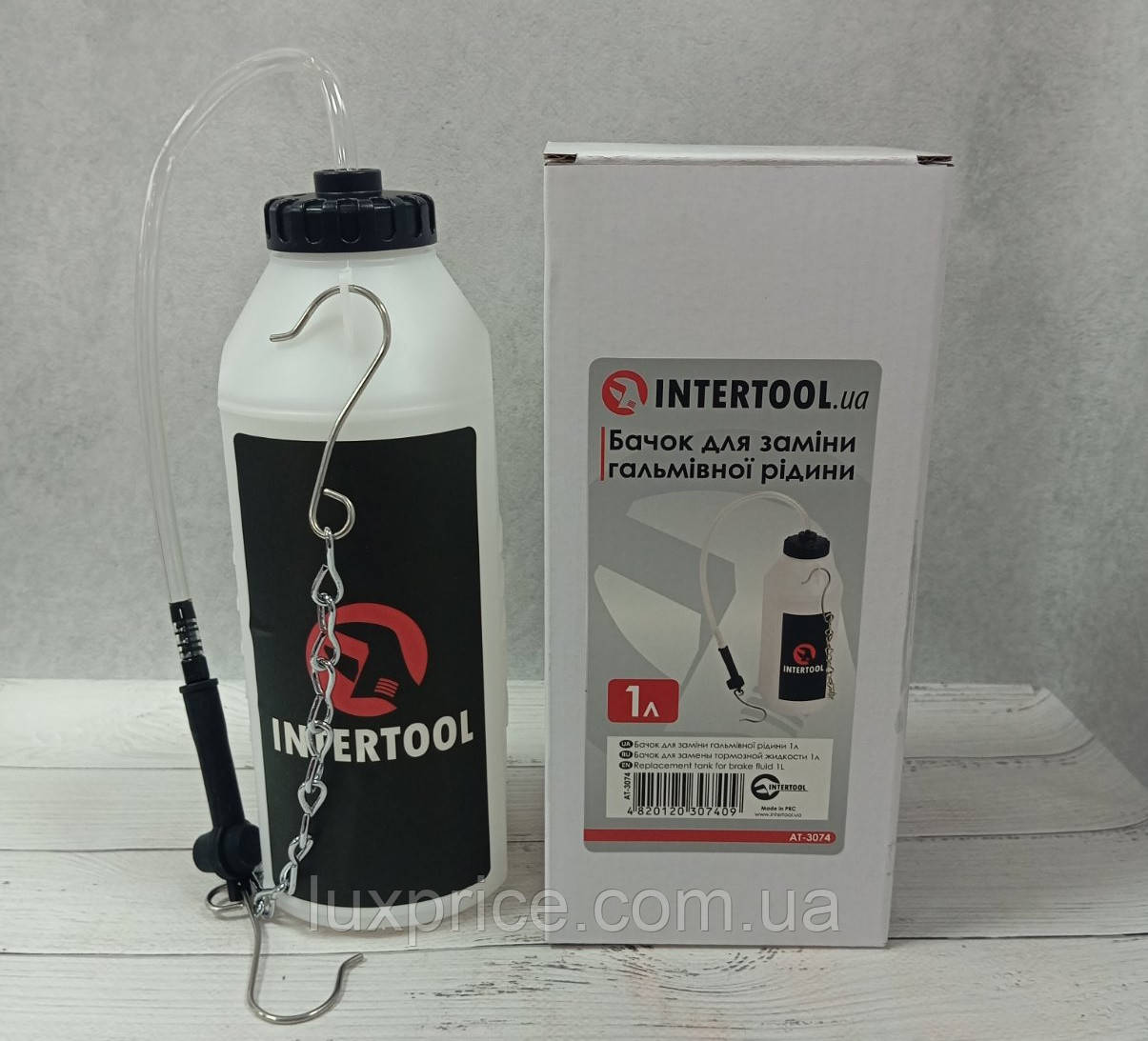 Бачок для заміни гальмівної рідини 1л INTERTOOL AT-3074    Luxprice