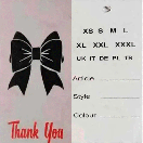 Бірка картонна (бумажна) для одягу Єтикетка Ярлик 1000 шт, фото 2