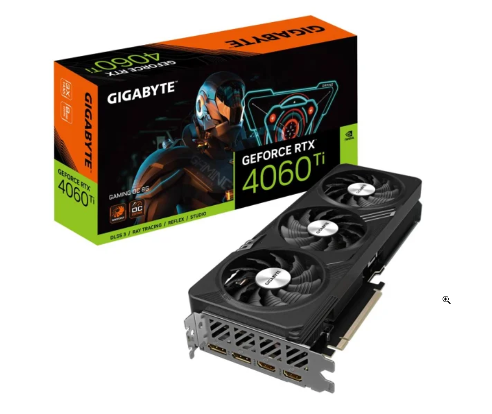 Відеокарта Gigabyte GeForce RTX 4060 Ti Gaming OC 8G GDDR6 (GV-N406TGAMING OC-8GD)