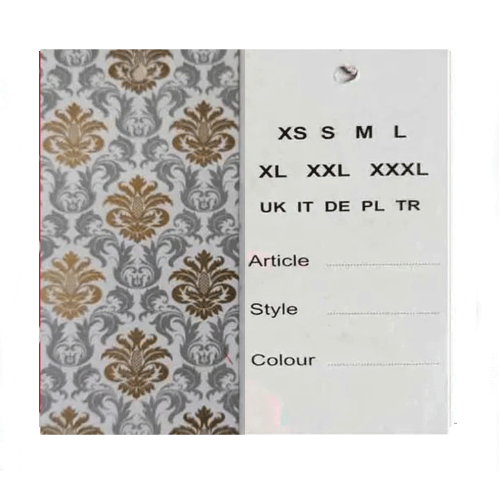 Бірка картонна (бумажна) Єтикетка  Ярлик для одягу 1000 шт, фото 1