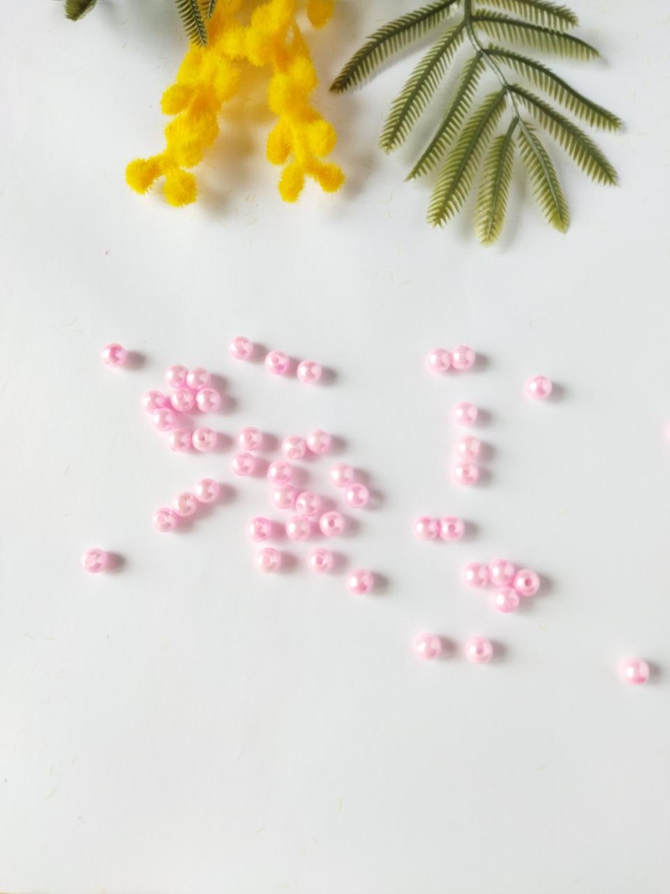 Намистини перлини 6 мм, 10 шт, світло-рожевий №04, фото 1