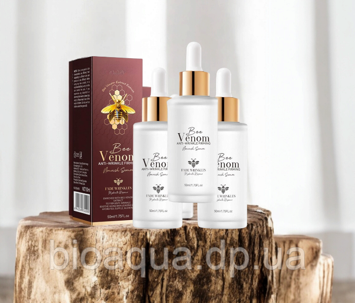 Антивікова сироватка для обличчя Sadoer  з бджолиною отрутою Venom Anti-Wrinkle  50ml