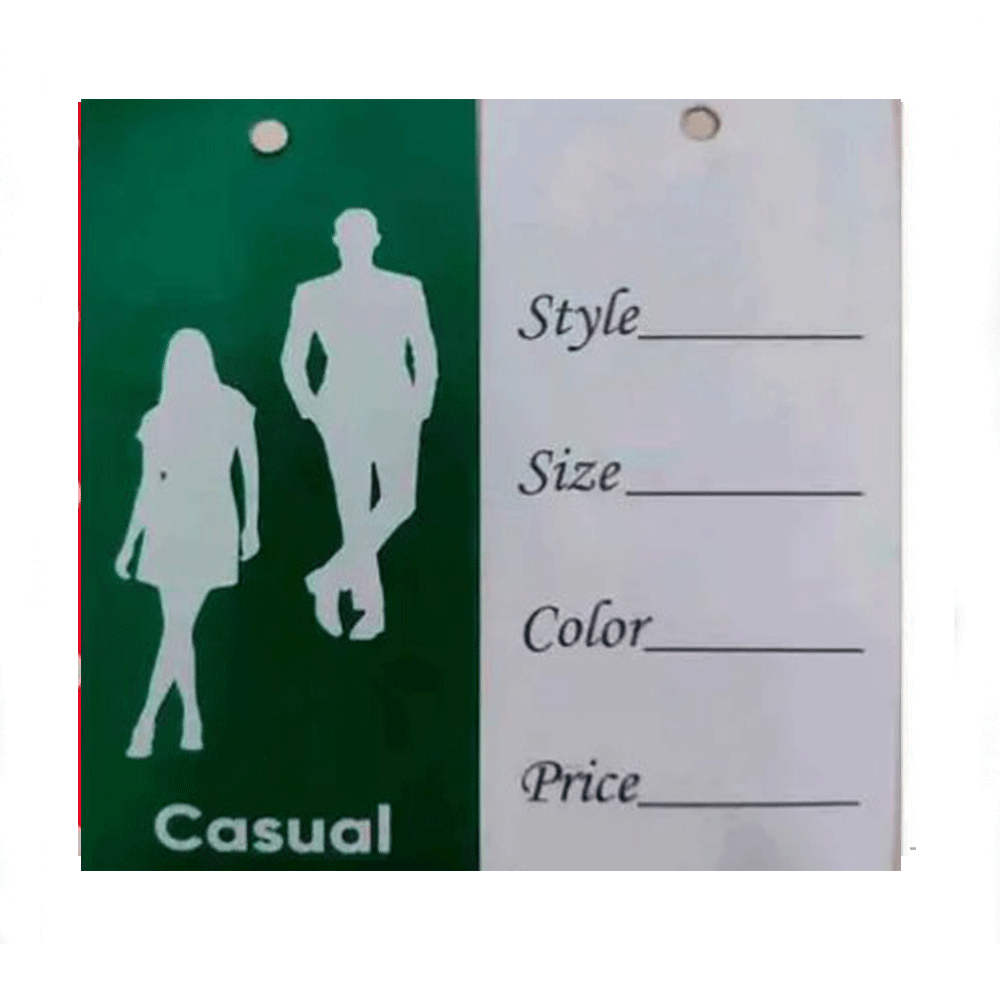 Бірка картонна (бумажна) Єтикетка Ярлик для одягу 1000 шт, фото 1