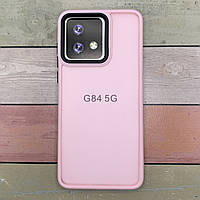 Чохол для Motorola Moto G84 5G рожевий, матовий, протиударний, з високим бортиком, Soft Touch