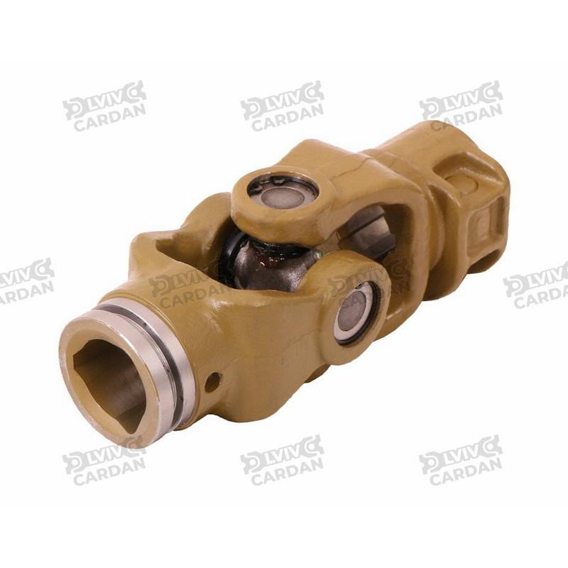 Сільгосп шарнір - хрестовина 27х74.6, шпонка 30 мм / труба трикутник 43 мм