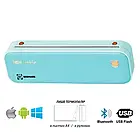 Бірюзовий портативний бездротовий принтер формата A4 Ukrmark A40 900882