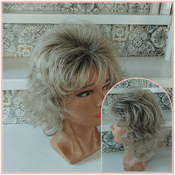 Перука каскад аврора з термоволокна платіновий омбре CXD852- R8/613B/27