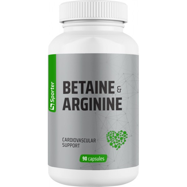 Бетаїн і аргинін Sporter Betargin (Betain & Arginine) - 90 капс