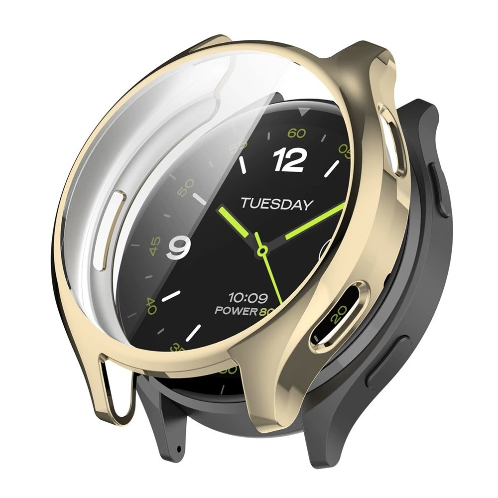 Захисний чохол для смарт годинника Xiaomi Watch 2 з плівкою золотистий