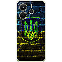 Чохол Силіконовий з Картинкою на Xiaomi Redmi Note 14 4G (Патріотичний, Герб України)