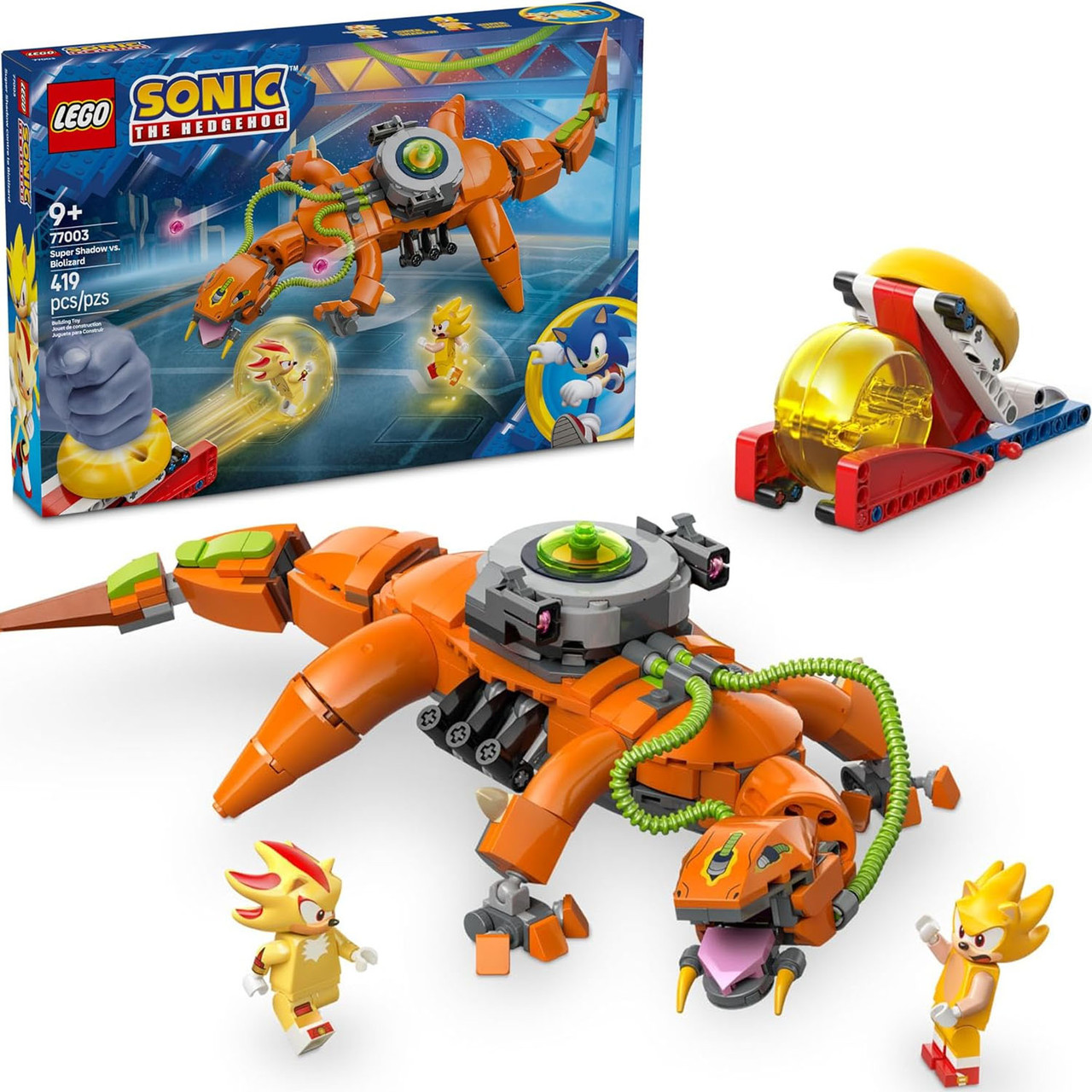 Конструктор Лего Сонік Супер Шедоу проти Біоящера LEGO Sonic 77003