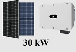 Мережева сонячна електростанція 30kW для будинку
