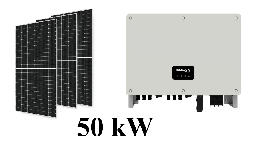 Сонячна електростанція SOLAX 50kW мережева клас комфорт+