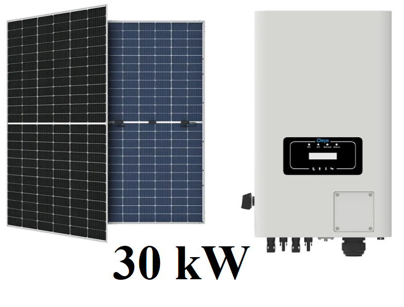 Ссонячна електростанція DEYE 30kW мережева клас комфорт+