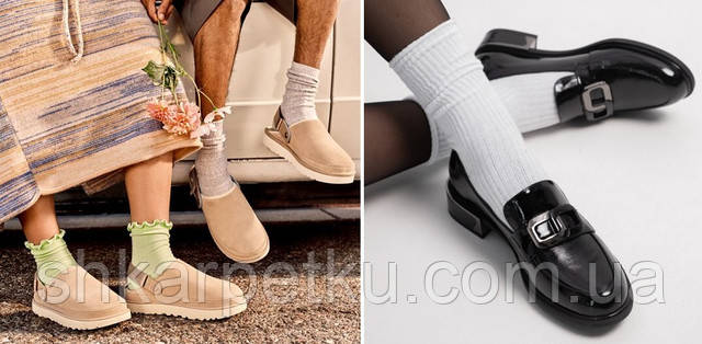 як поєднувати шкарпетки та взуття жінці