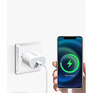 Зарядний пристрій WUW-C178 1Type-C PD20W white, фото 3