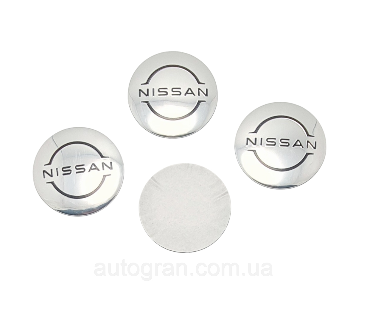 Наклейки на ковпачки литих дисків Nissan 56мм новий тип