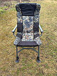 Крісло Shark зручне навантаження 150 кг складане з підлокітниками, фото 4