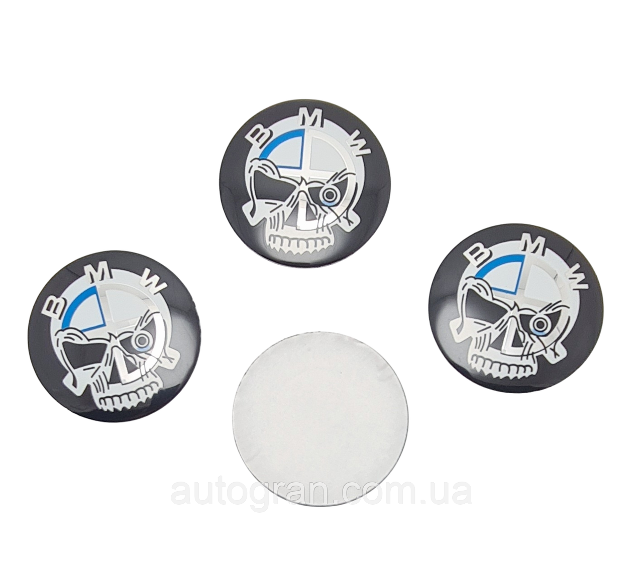 Наклейки на ковпачки литих дисків Punisher 56мм, фото 1
