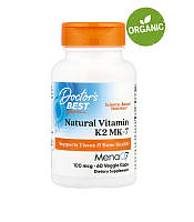 Doctor's Best, Вітамін К2, k2, MK-7 з MenaQ7, 100 мкг, 60 капсул