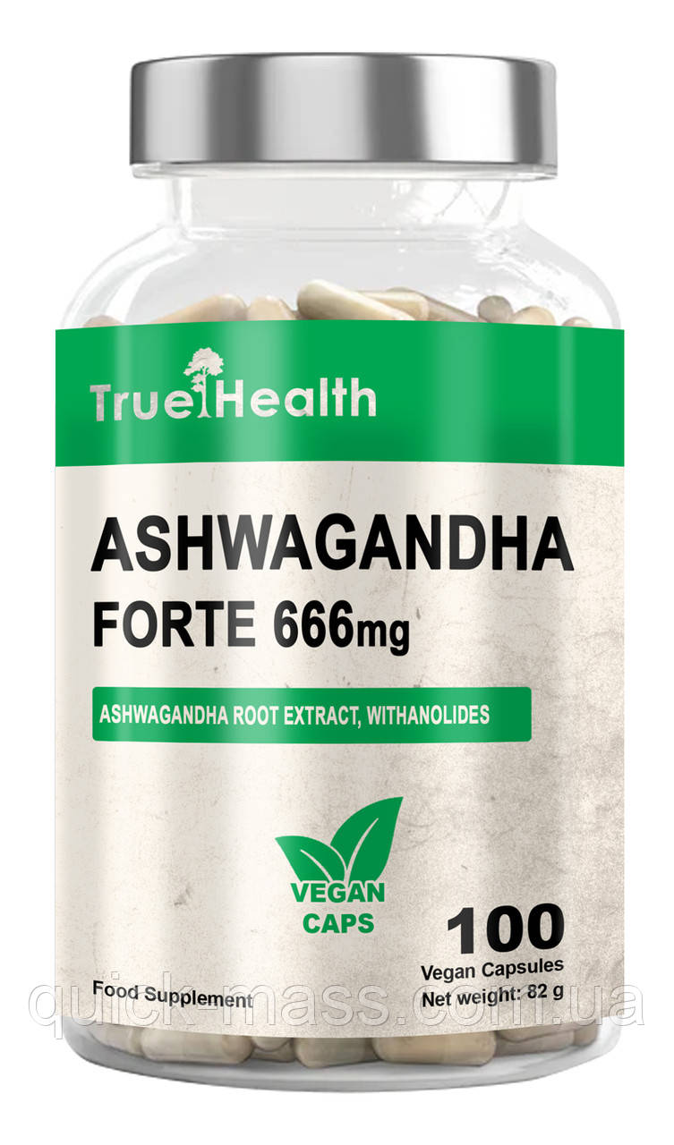 Ашваганда True Health Ashawadandha Forte 666mg 90 caps, фото 1