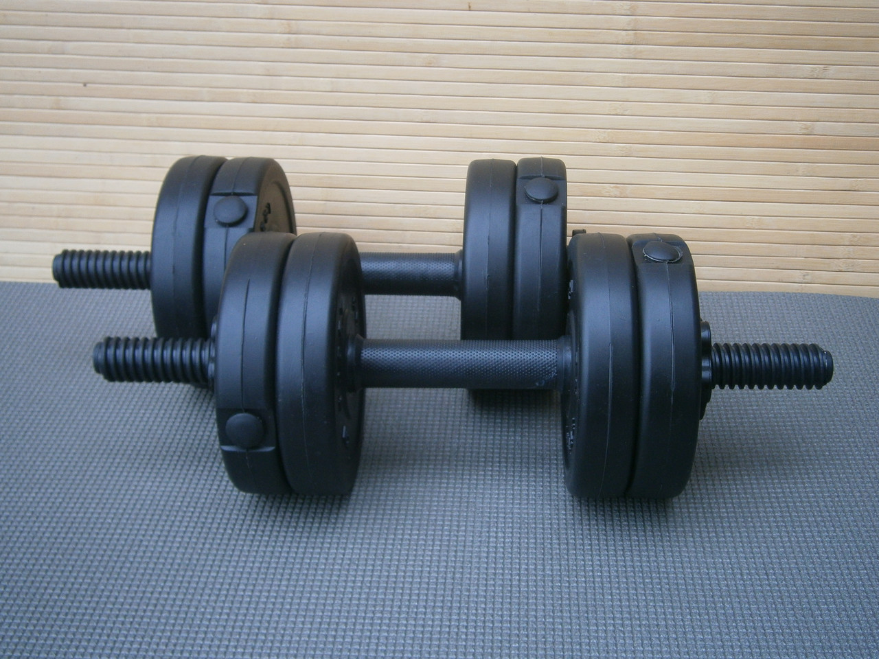 Гантелі Sport Lux 2 шт по 5,5 кг розбірні із протиударним ABS покриттям 11кг / 35см / 30мм, фото 1