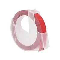 Червона стрічка 9мм 3м сумісна з Dymo 520102 S0898150 Ukrmark D-520102-RE