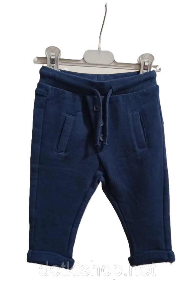 Дитячі утепленні спортивні штани джоггери для хлопчика, фото 1