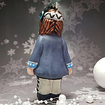 Скляна ялинкова іграшка індианка із серії діти світу Snegka Poland, фото 4