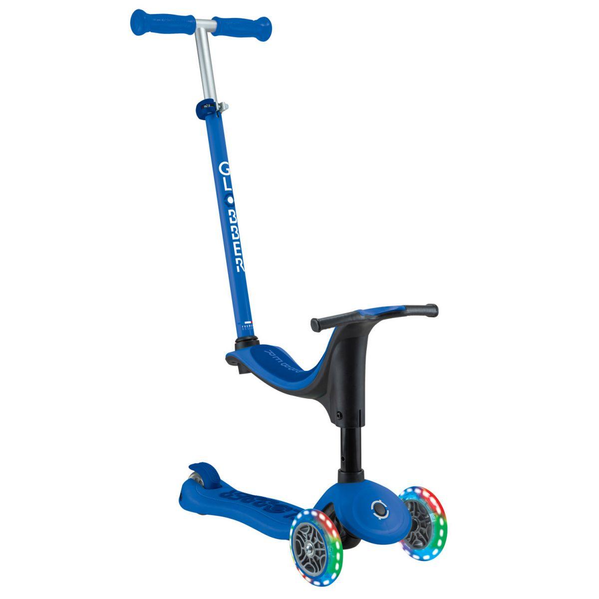 Самокат GLOBBER серії GO UP SPORTY синій, до 20/50кг 1+, колеса що світяться (452-600-4)