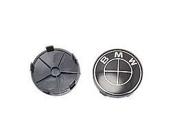 Заглушки ковпачки литих дисків BMW 68мм чорні