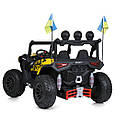 Електромобіль двомісний Багі Hardcore 4WD (жовтий колір), фото 4