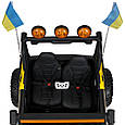 Електромобіль двомісний Багі Hardcore 4WD (жовтий колір), фото 7