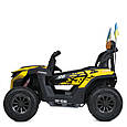 Електромобіль двомісний Багі Hardcore 4WD (жовтий колір), фото 10