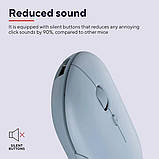 Комп'ютерна миша бездротова Trust Puck, USB, Bluetooth, оптична, 1600 dpi, 4 кнопки, Blue, фото 8