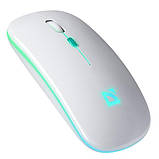 Комп'ютерна миша бездротова Defender Touch MM-997, 2.4+BT, RGB підсвічування, 500mAh, White, фото 3