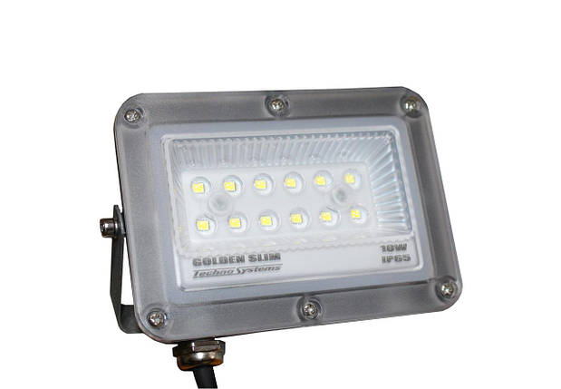 Прожектор LED 10W GOLDEN Slim 220V 1100Lm 6500K IP65 Ny95000990, фото 1