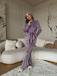 Піжама трійка ,виконана з якісного щільного велюра