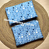 Захист суцільні бортики бампер на 4 сторони в дитяче ліжечко 120*60 см на завязочках висота 37 см, фото 2