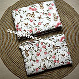 Захист суцільні бортики бампер на 4 сторони в дитяче ліжечко 120*60 см на завязочках висота 37 см, фото 7