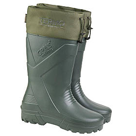 Гумові чоботи утеплені високі зимові для риболовлі та полювання (EVA піна) GPNS termo зелені