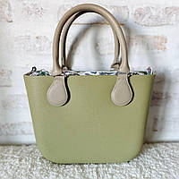 Маленька жіноча сумка-конструктор SUPER Mini, оливкова