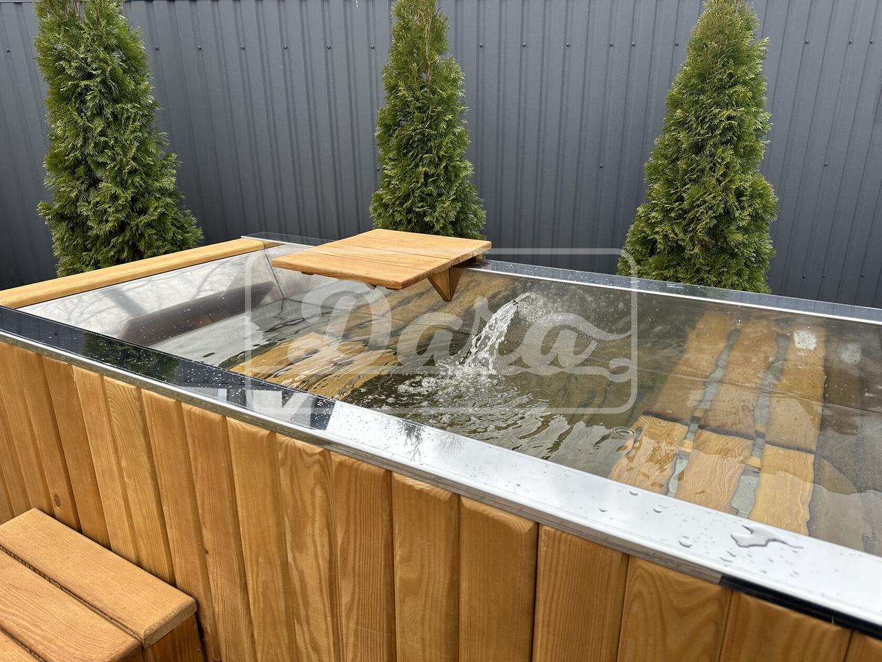 Купіль (чан) для купання, паріння та охолодження SteelSpa 100*200 см