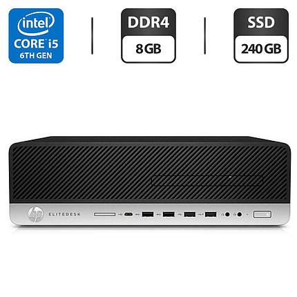 Комп'ютер HP EliteDesk 800 G3 SFF/ Core i5-6500/ 8 GB RAM/ 240 GB SSD/ HD 530, фото 1